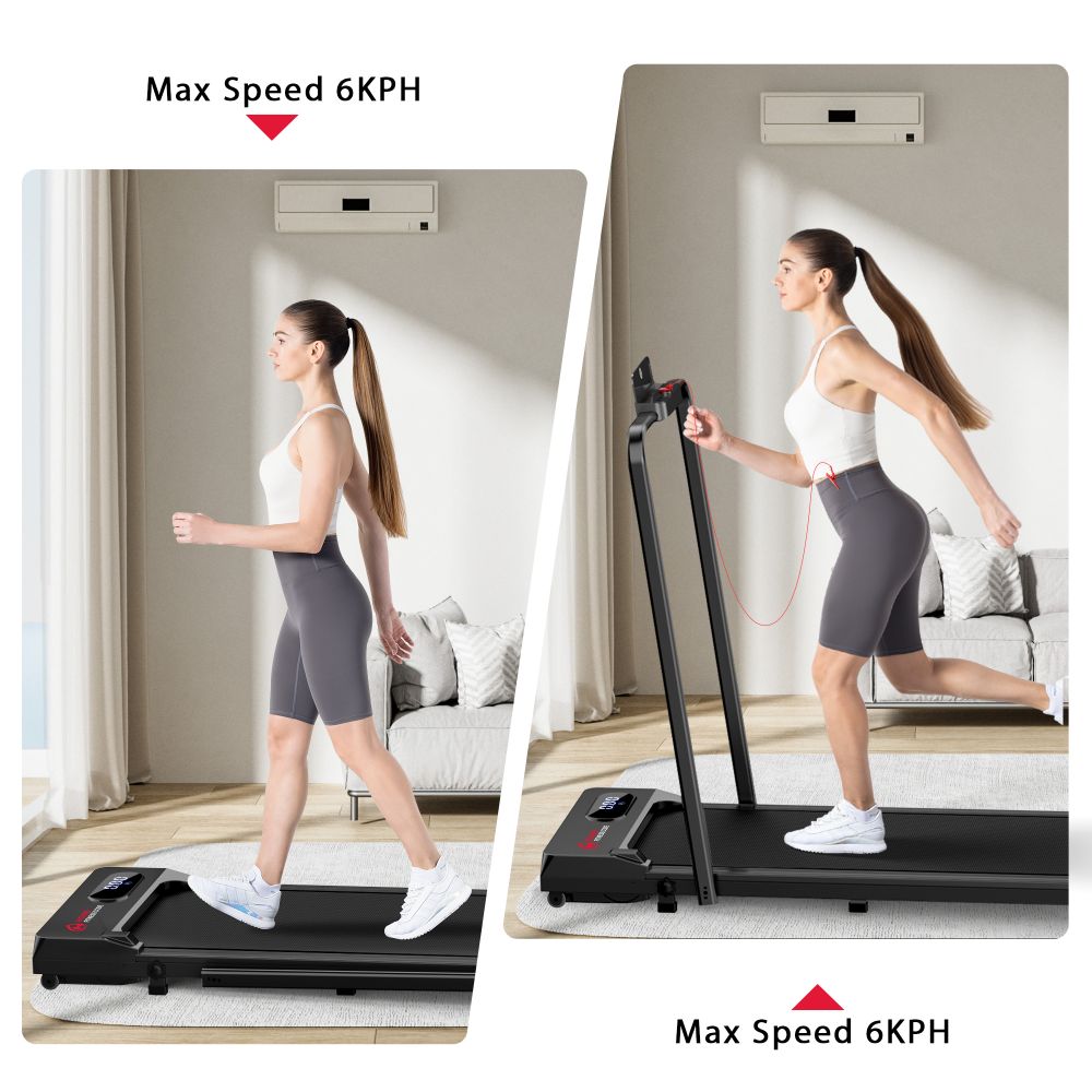 Compact Folding Treadmill S1 - Adjustable Speed 1 - 6 KM/H for Convenient Home Workouts - Walking Pad IE - Ireland