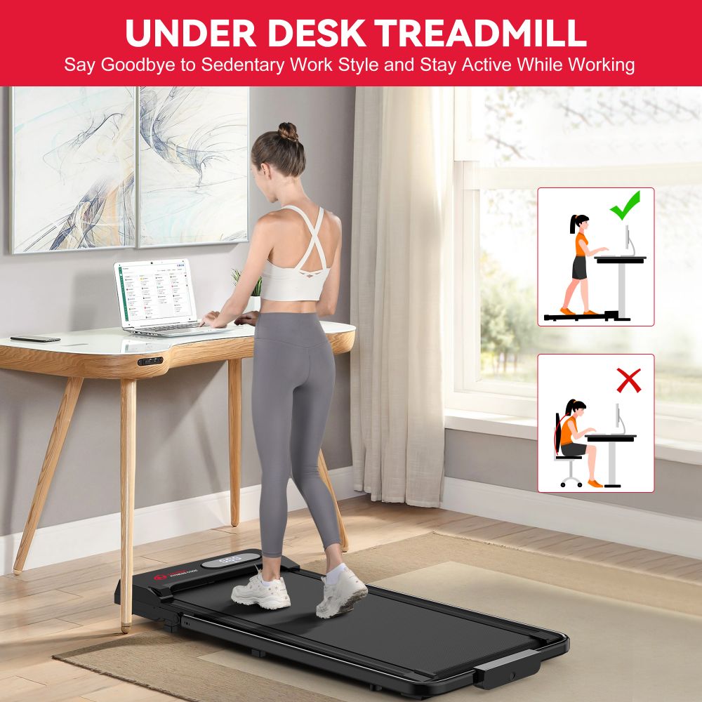 Compact Folding Treadmill S1 - Adjustable Speed 1 - 6 KM/H for Convenient Home Workouts - Walking Pad IE - Ireland