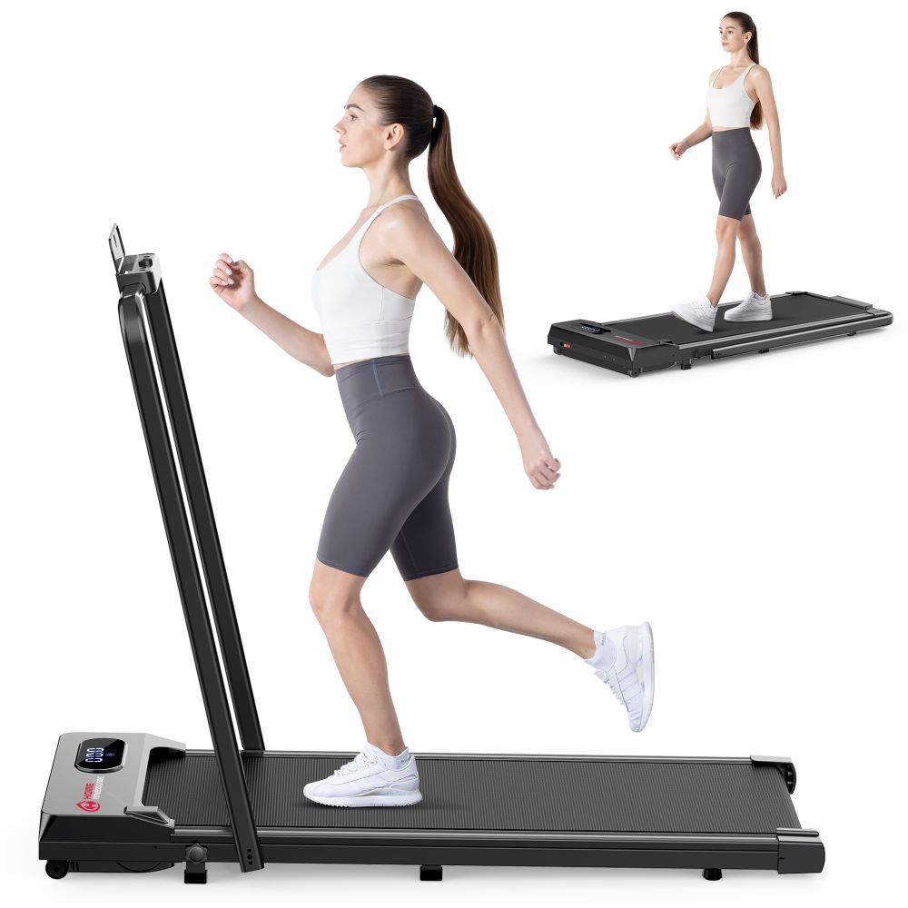 Compact Folding Treadmill S1 - Adjustable Speed 1 - 6 KM/H for Convenient Home Workouts - Walking Pad IE - Ireland
