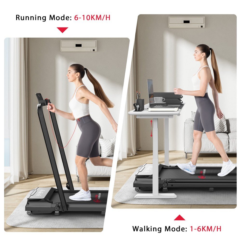 Compact Q2 Pro Folding Treadmill β Adjustable Speed Range of 1 - 10 KM/H - Walking Pad IE - Ireland
