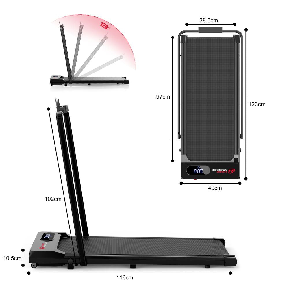 S1 Treadmill - Adjustable Speeds from 1 to 6 KM/H for Your Perfect Workout! - Walking Pad IE - Ireland