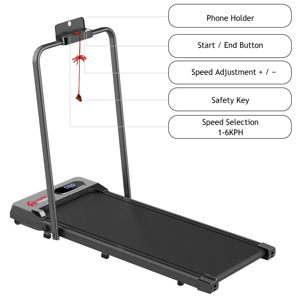 S1 Treadmill - Adjustable Speeds from 1 to 6 KM/H for Your Perfect Workout! - Walking Pad IE - Ireland