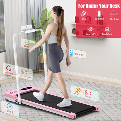 Compact Folding Treadmill S1 - Adjustable Speed 1 - 6 KM/H for Convenient Home Workouts - Walking Pad IE - Ireland